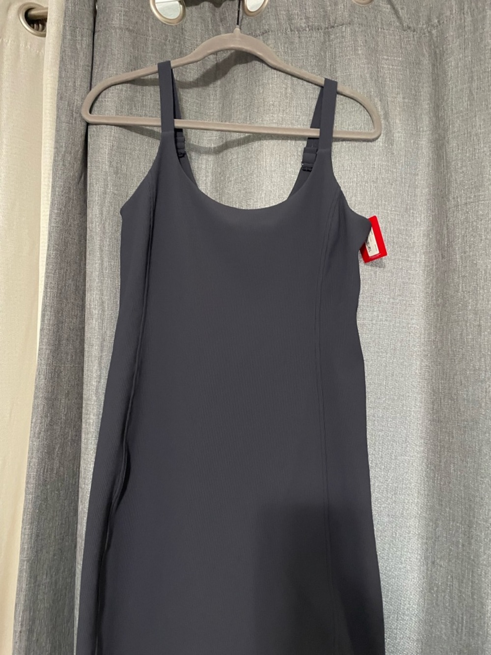SPANX Black Ribbed Active Bralette dress with shorts athletic dress